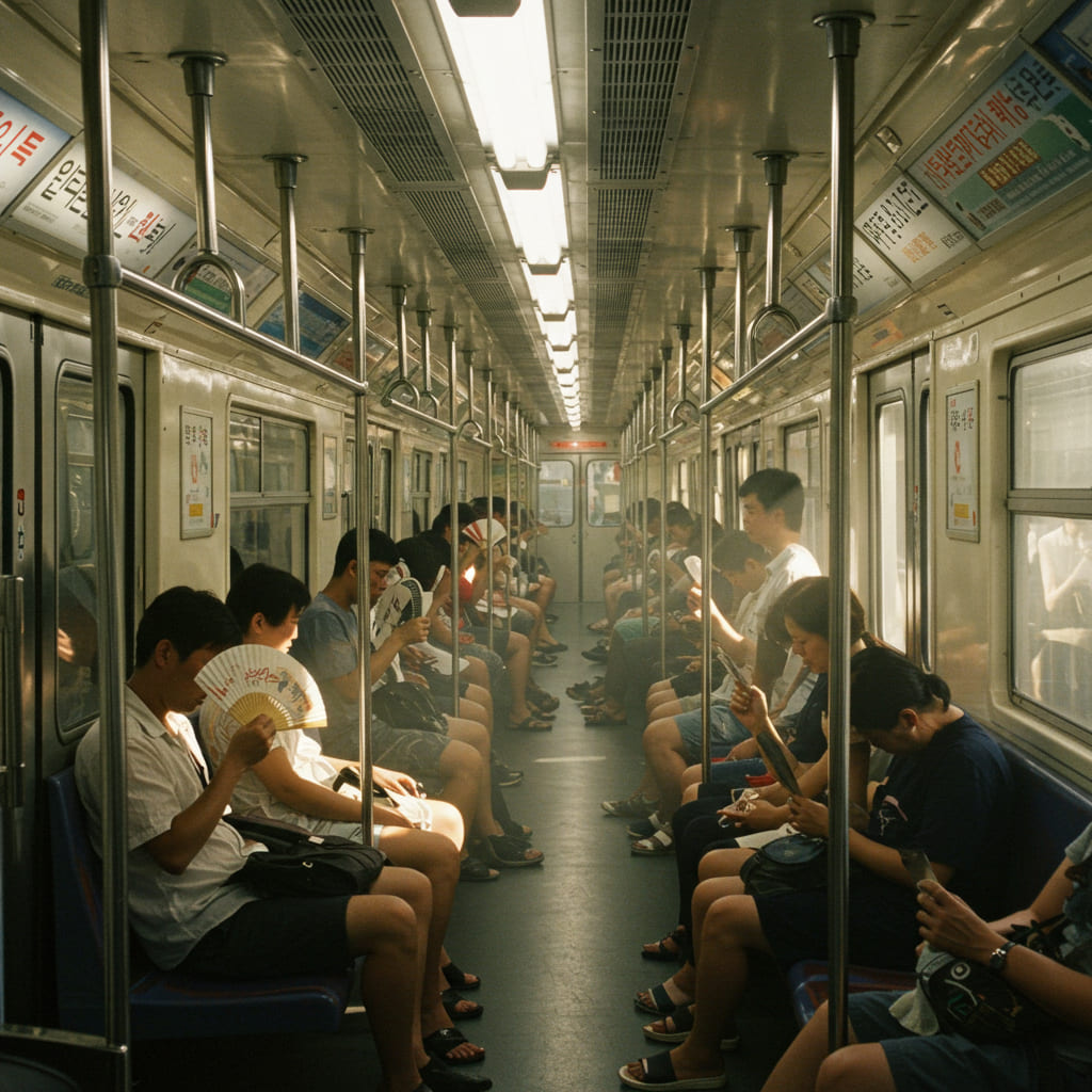 지하철 에어컨 요청, 문자 보내기 😊