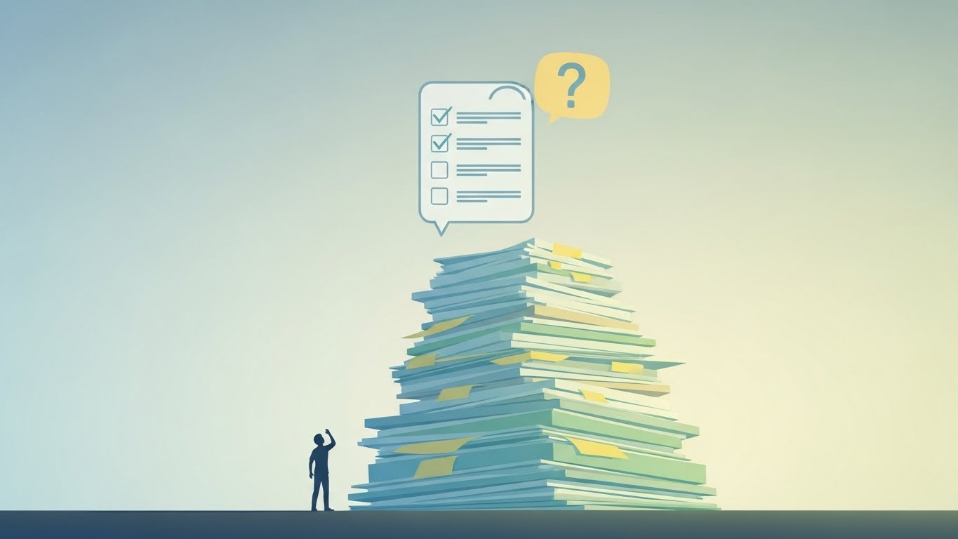 과도한 업무량으로 인한 통제감 상실 이미지