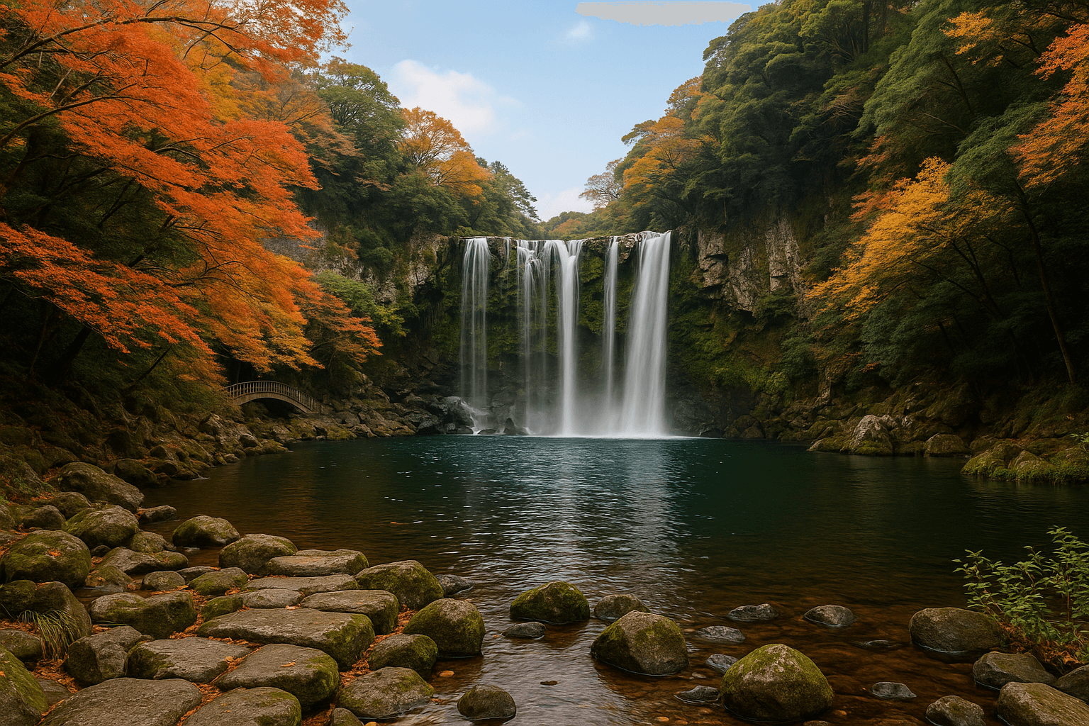 9월 제주 서귀포 천지연폭포에서 즐기는 가을의 청량한 힐링 여행
