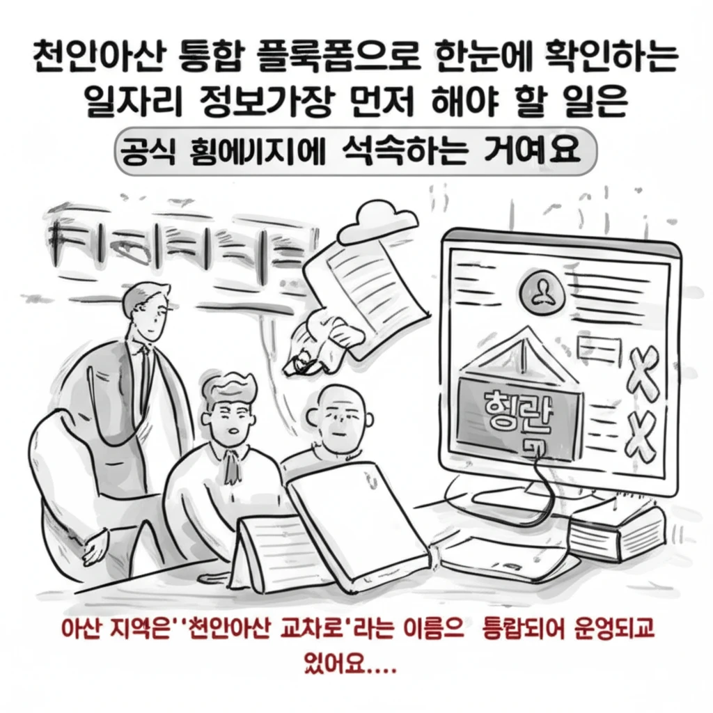 아산 교차로 구인구직 정보 확인 방법..