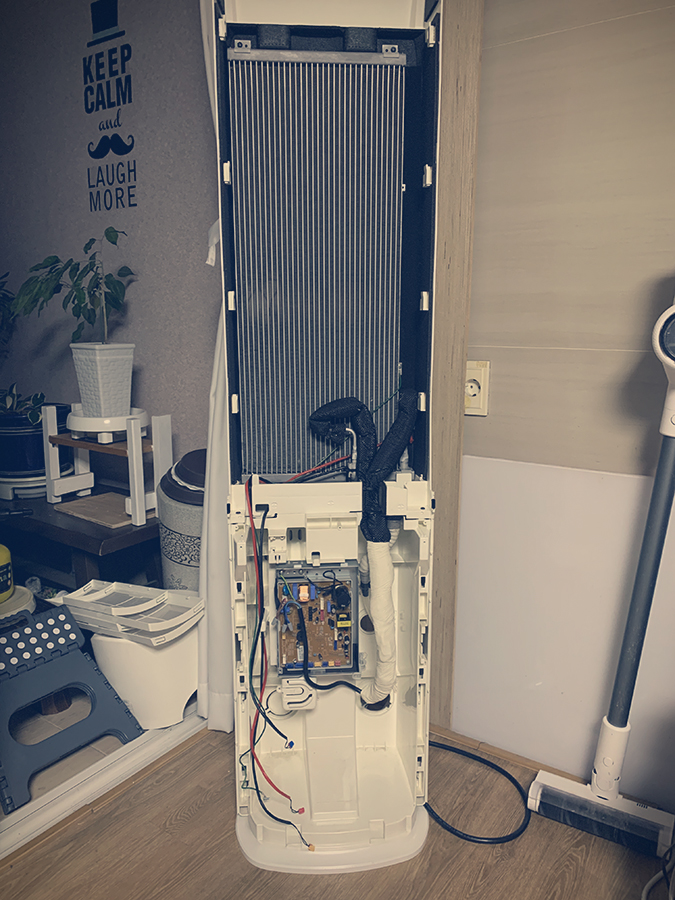 스탠드에어컨 분해 청소