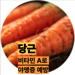 눈에 좋은 당근