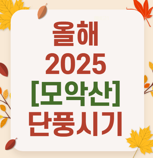 2025 전북 모악산 단풍 절정 시기 🍁 완주 가을 산행 코스·명소·주차 총정리