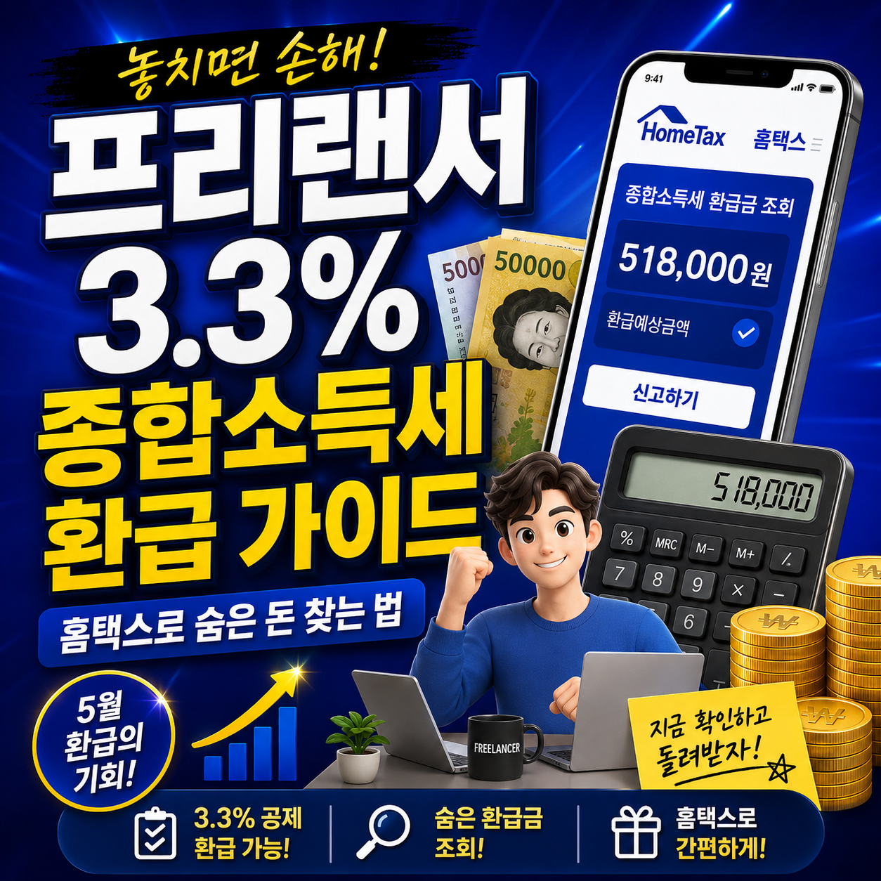 프리랜서 3.3% 종합소득세