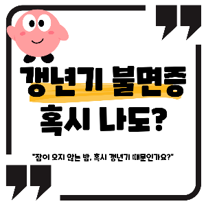 갱년기 불면증