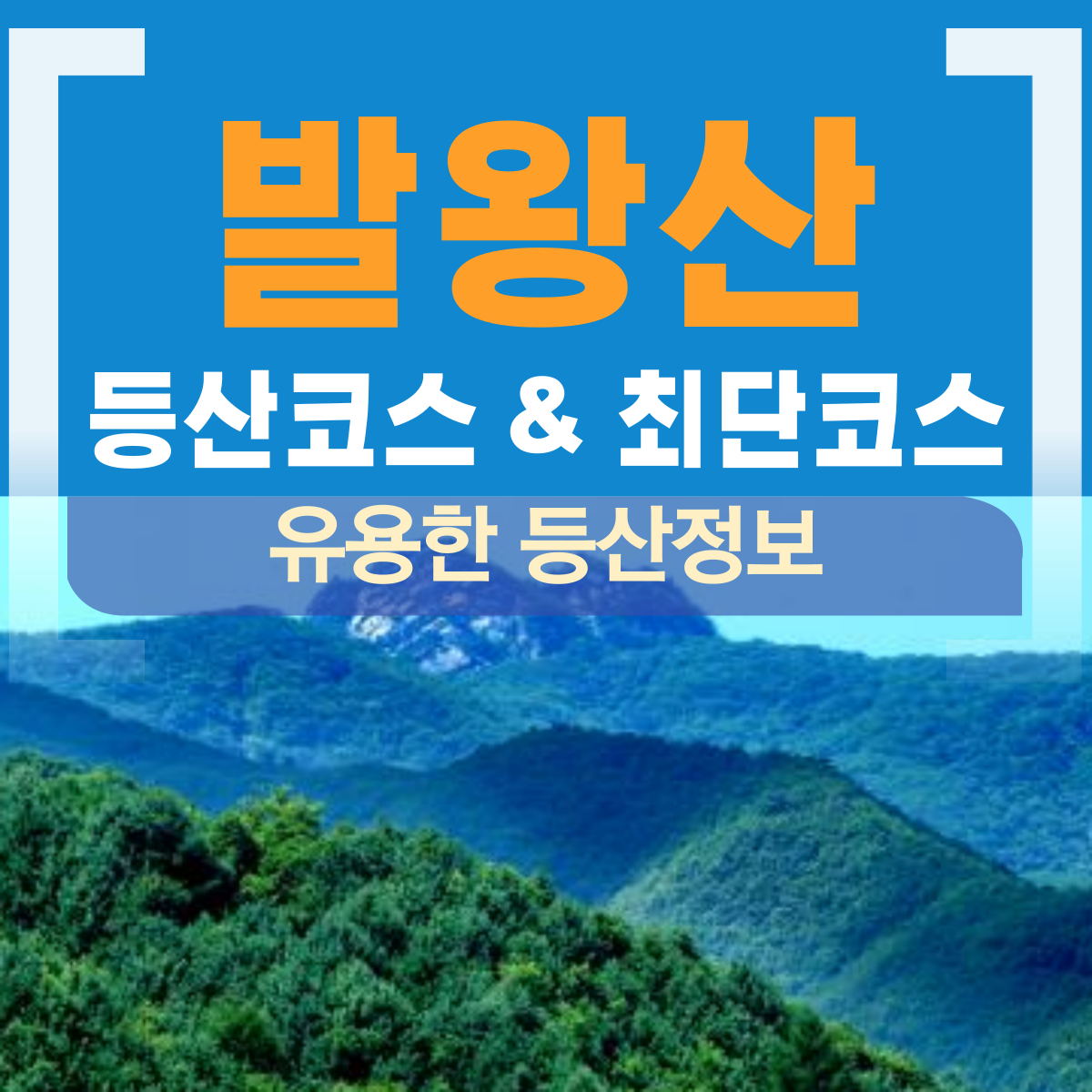 발왕산 등산코스 등산지도 등산로_최단코스