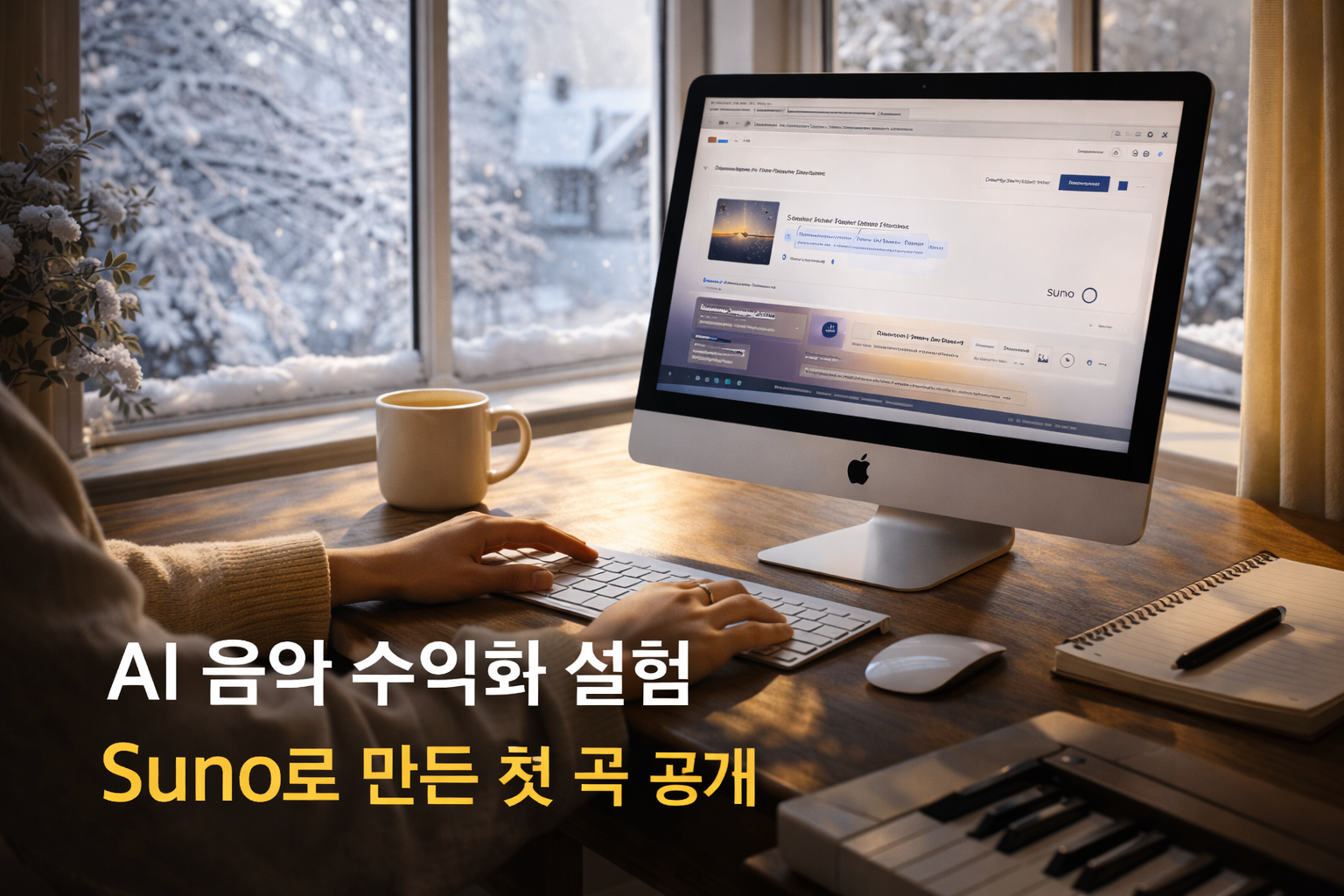 AI 음악 수익화 실험기 - Suno로 만든 첫 곡을 공개합니다