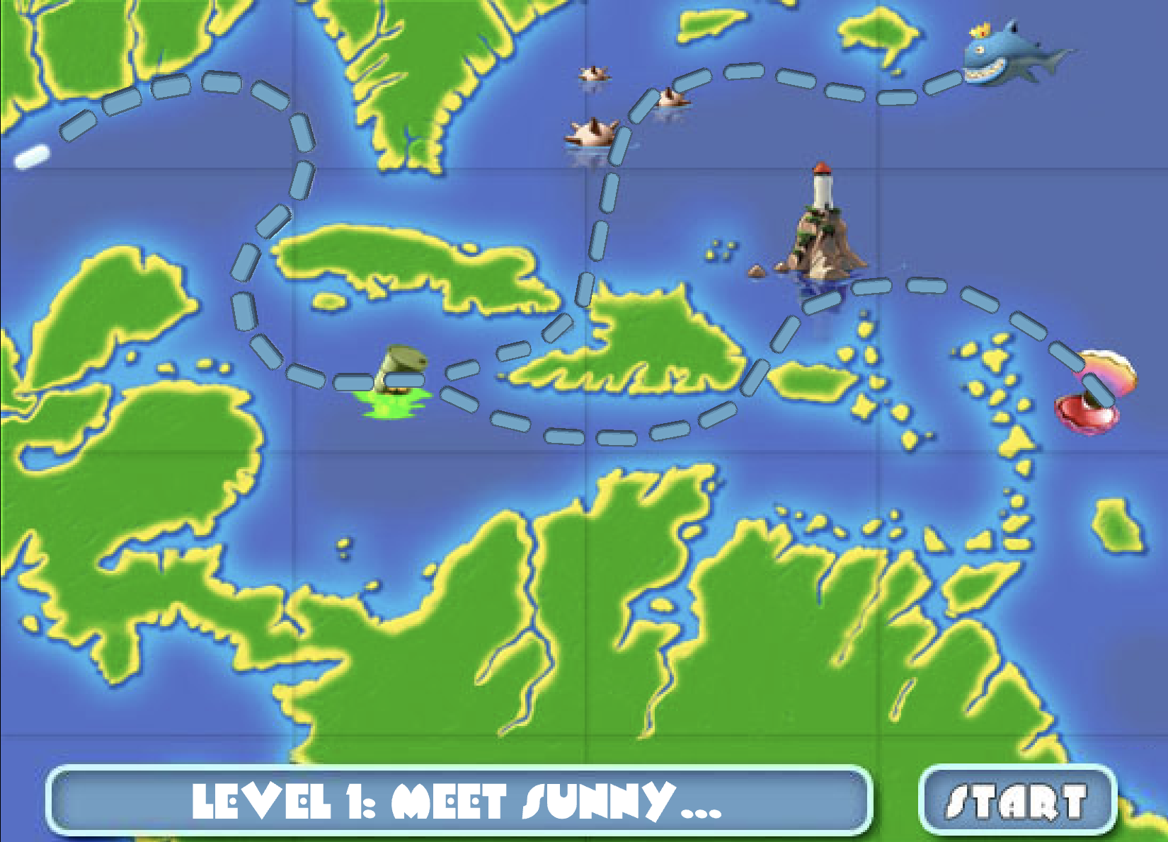 물고기 키우기 게임 Fish Tales 맵