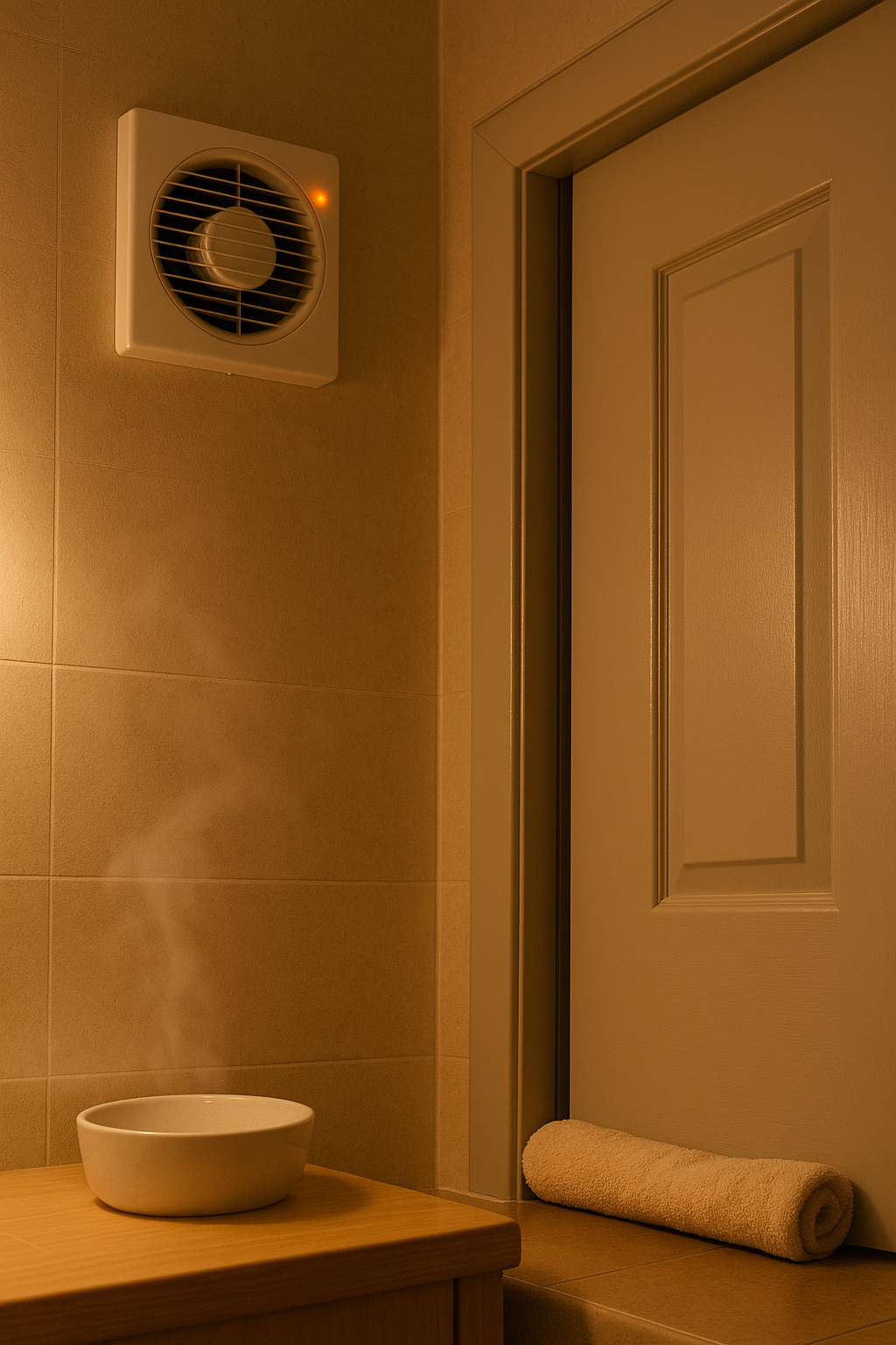 샤워 후 습기 배출로 결로를 줄이는 환기 습관