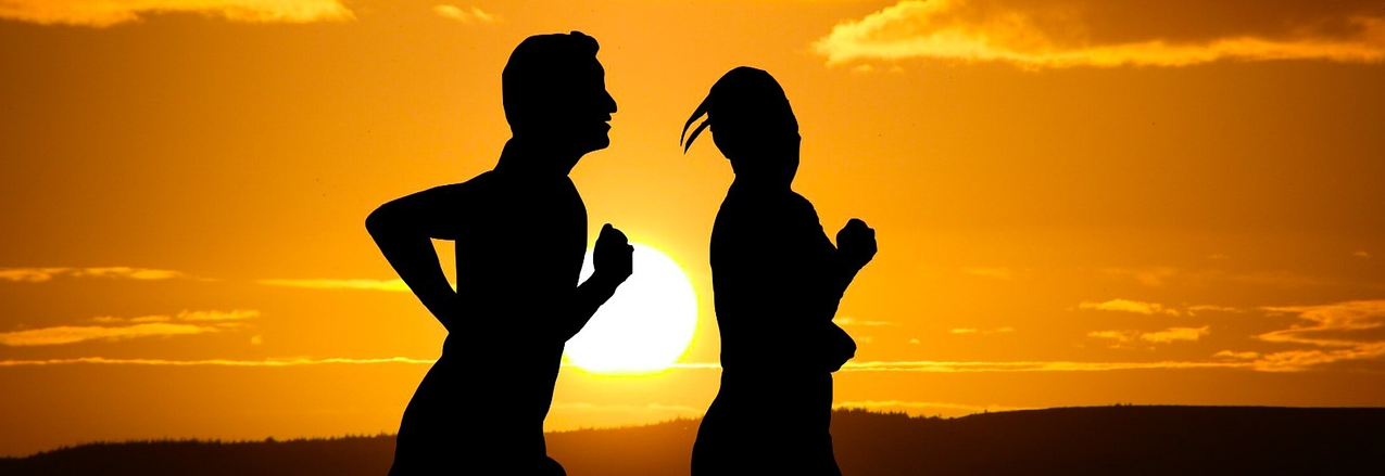 남녀 운동 사진