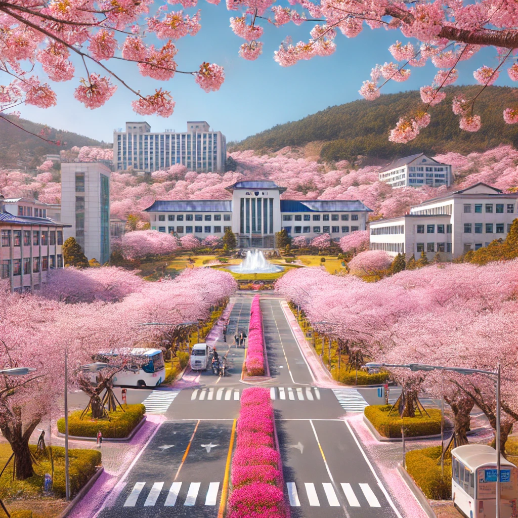 제주대학교 만개한 벚꽃