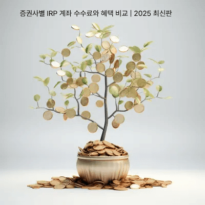 5. 증권사별 IRP 계좌 수수료와 혜택 비교 ❘ 2025 최신판