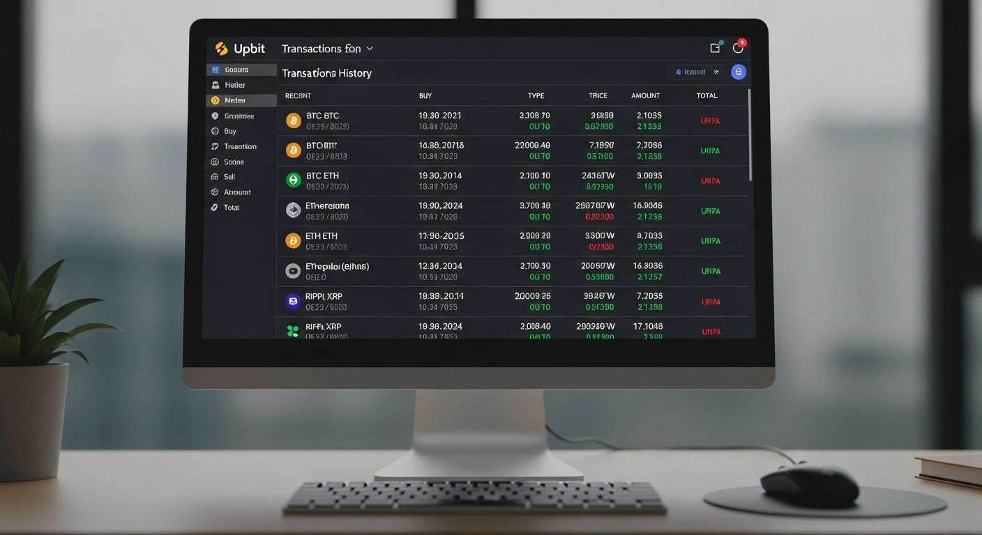 업비트 거래내역