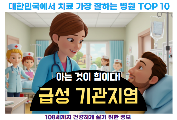 대한민국에서 급성 기관지염 치료 가장 잘하는 병원 TOP10, 질병코드