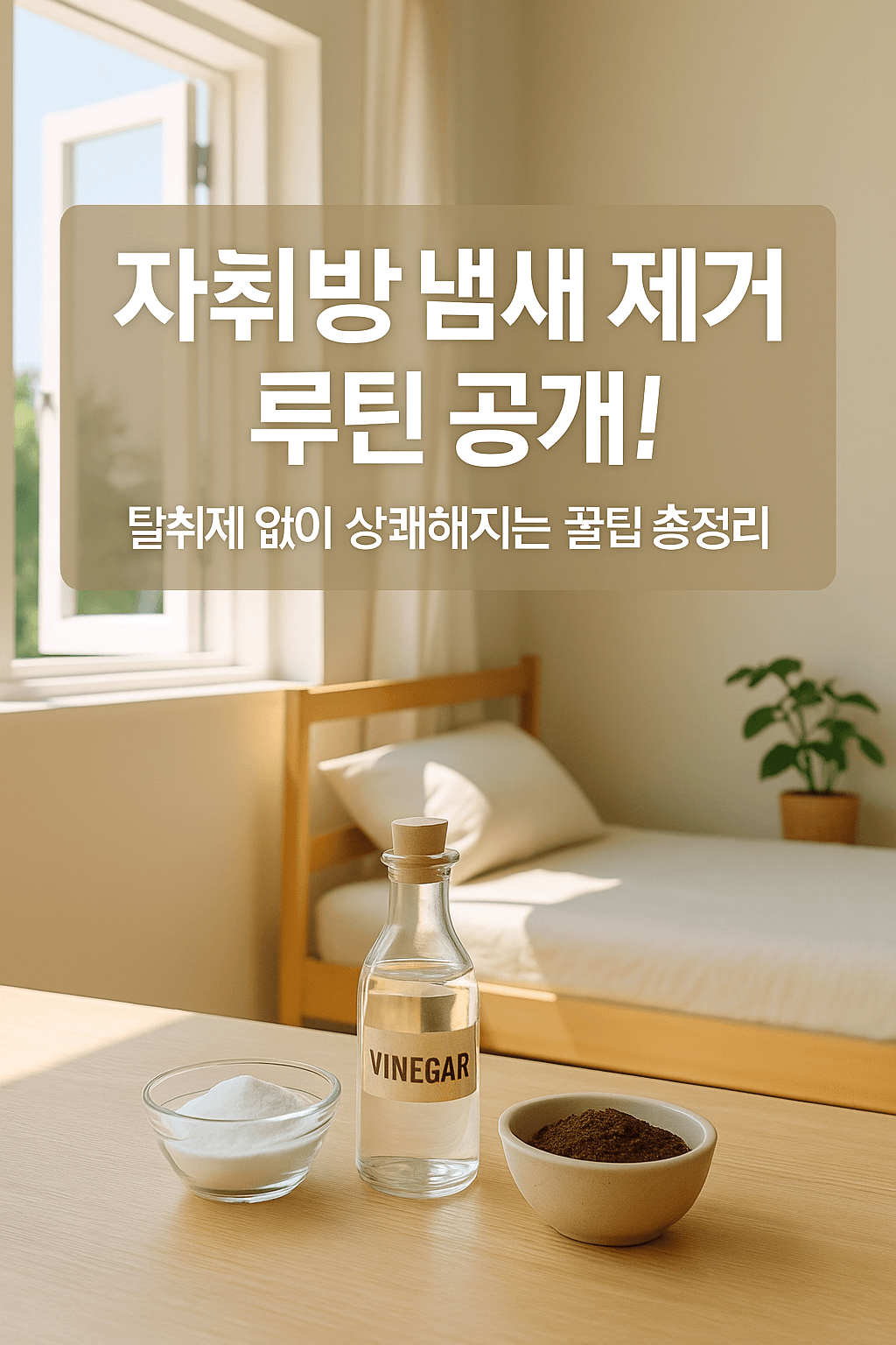 자취방 냄새 제거 5분 루틴