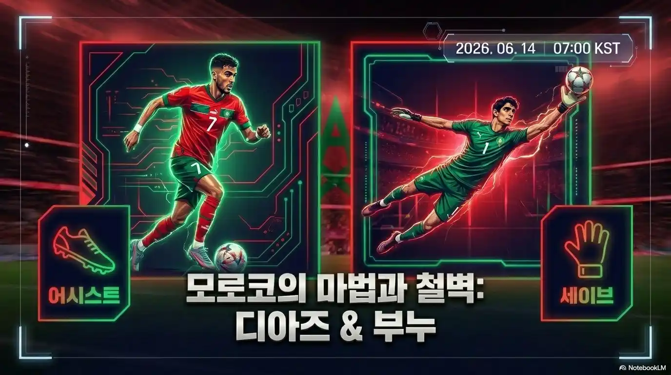 2026 월드컵 모로코 디아즈 어시스트 부누 골키퍼 선방 주요 활약 선수