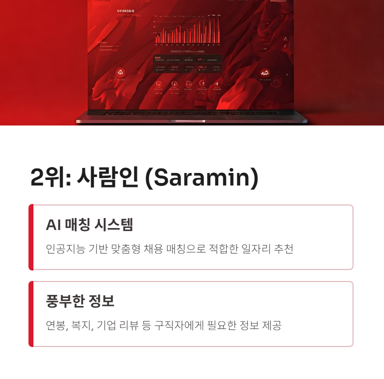 사람인 (Saramin) - AI 매칭과 편리한 서비스