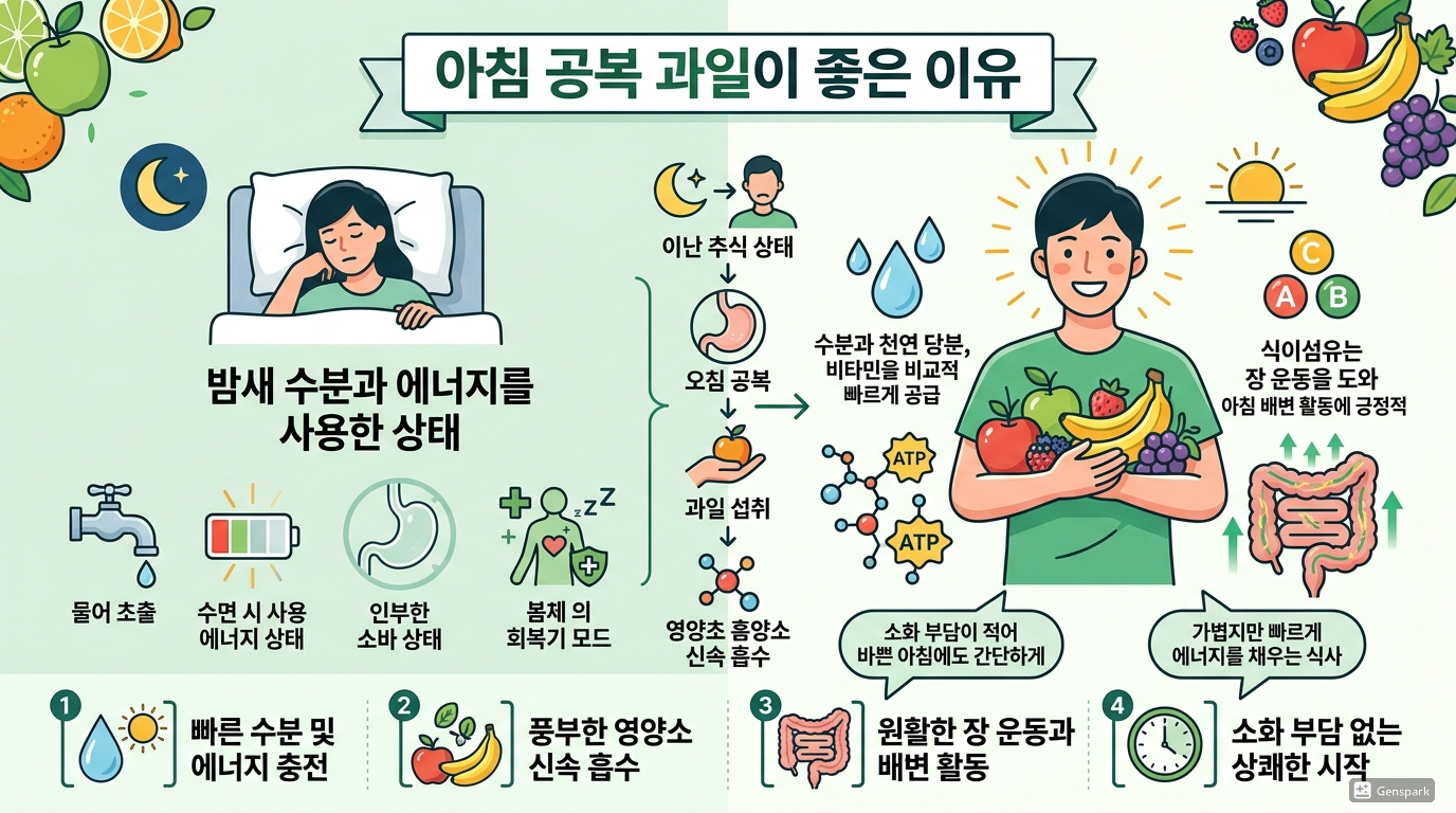 아침 공복 과일이 좋은 이유