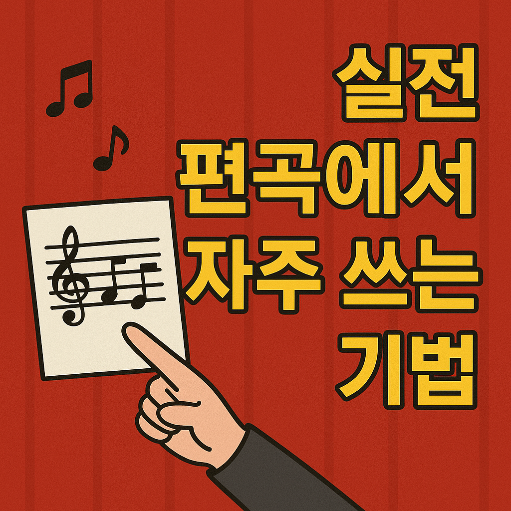 실전 편곡에서 자주 쓰는 기법 관련 사진