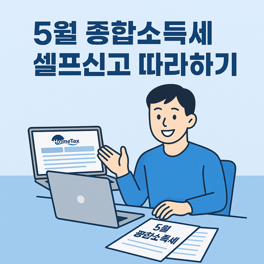 5월 종합소득세 셀프신고 따라하기