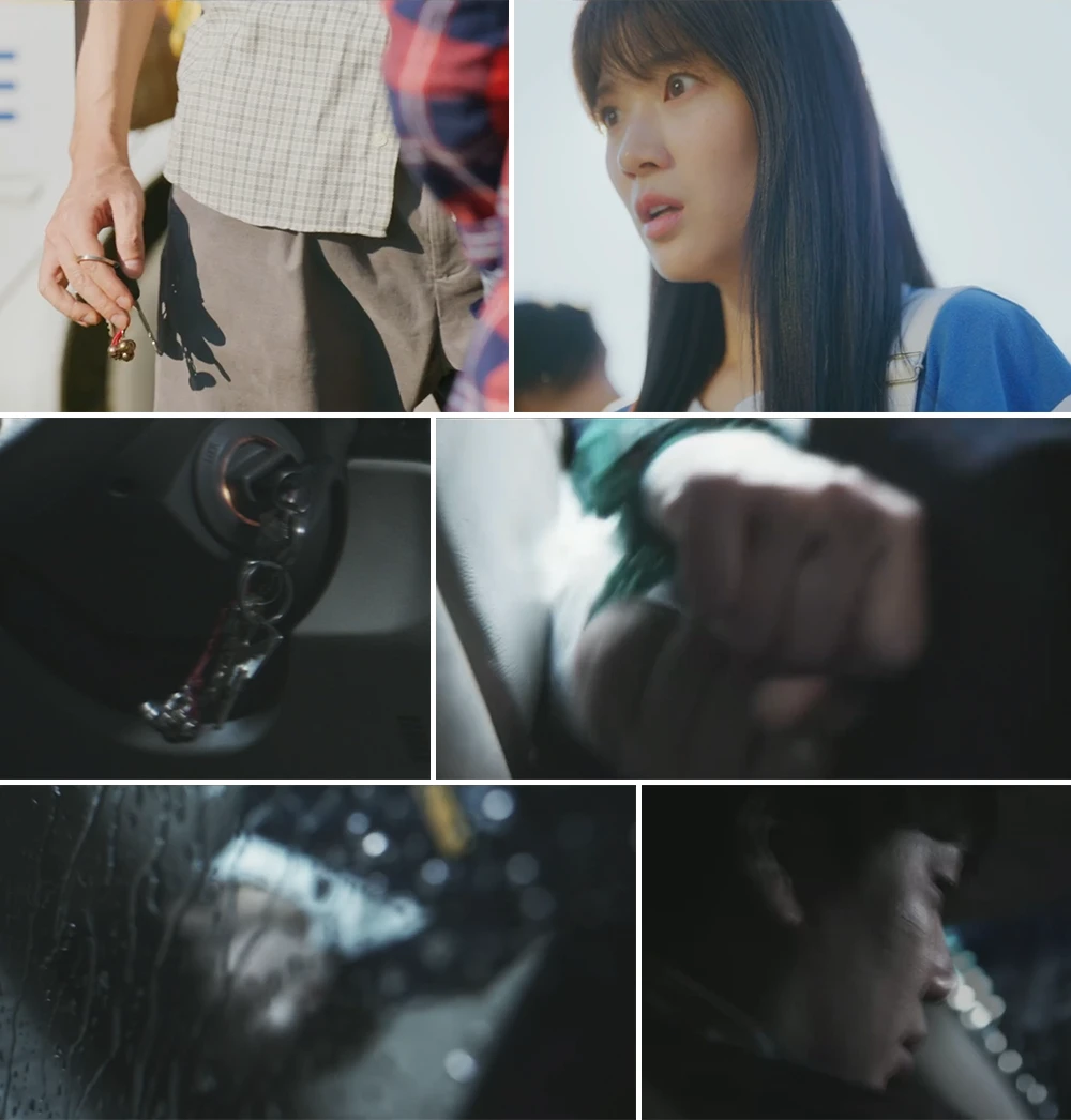 저수지-사고현장에서-과거-사고기억이-스치는-솔이