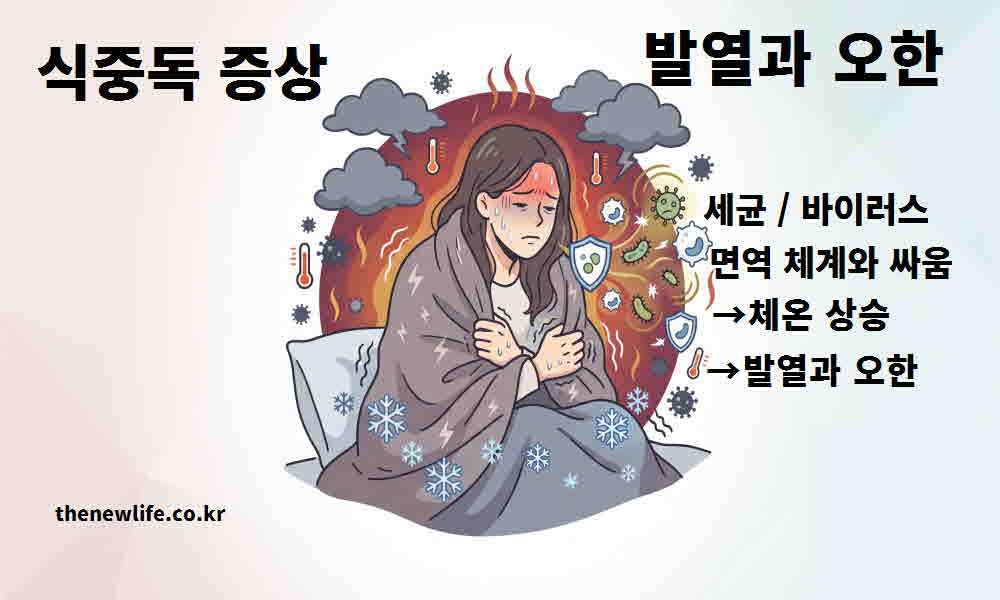 식중독 증상 발열 오한