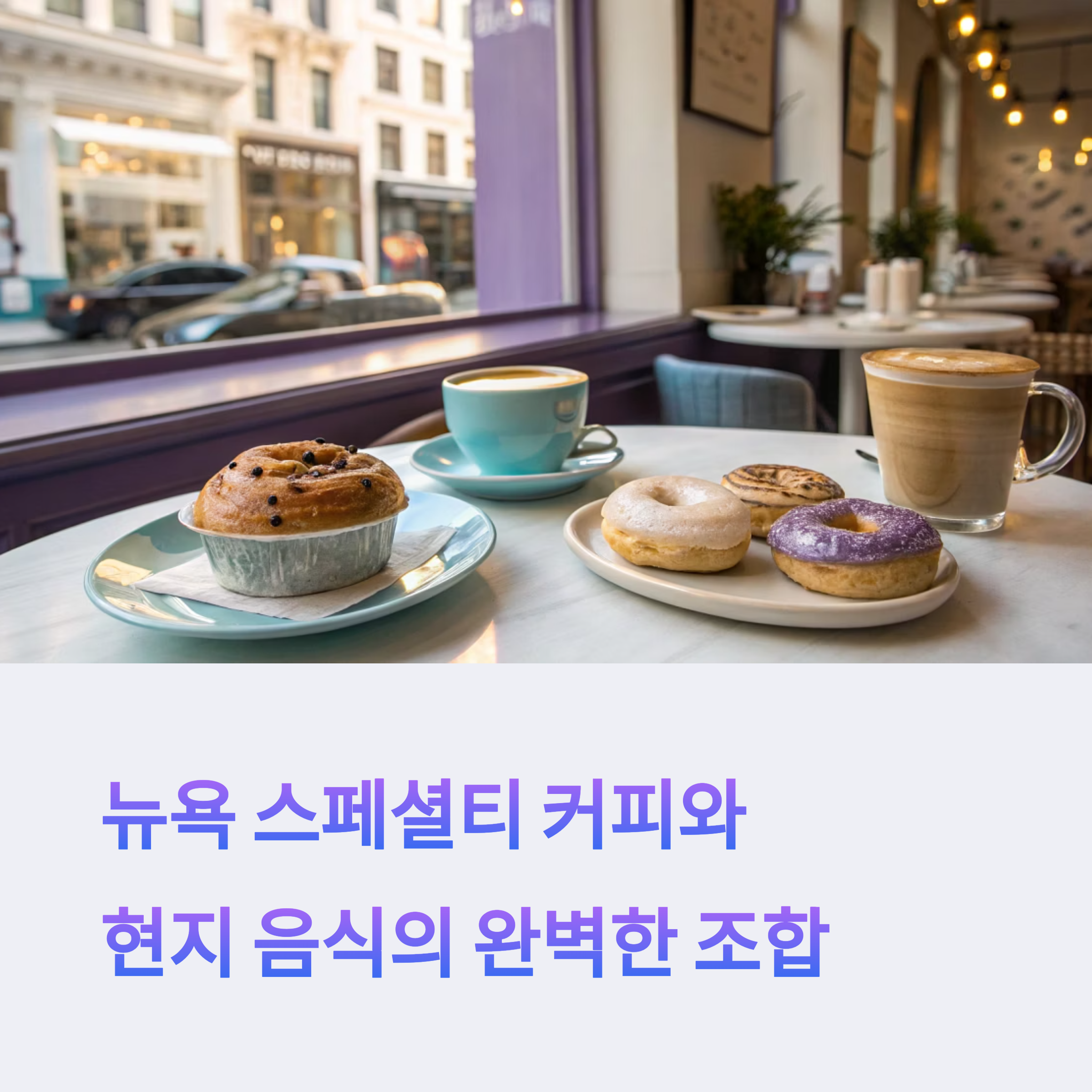 뉴욕 커피와 찰떡궁합 현지 음식 페어링 추천