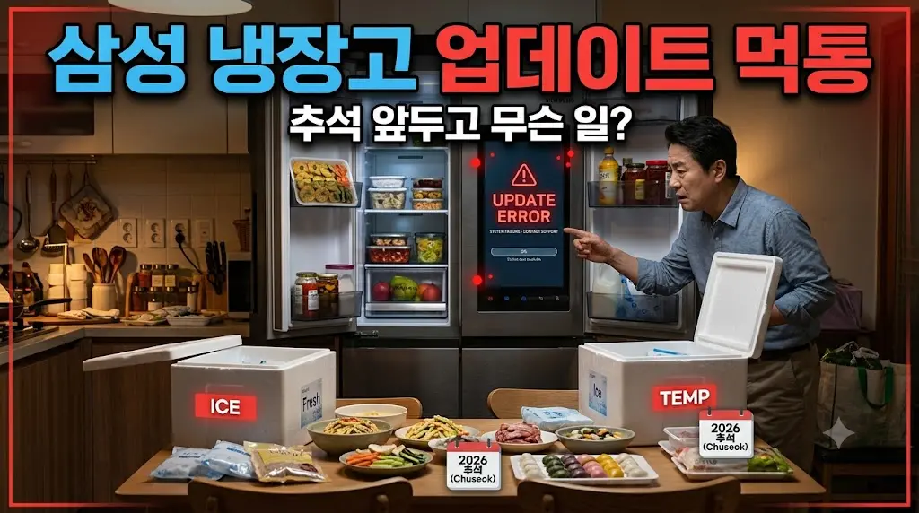 삼성 냉장고 먹통 이미지
