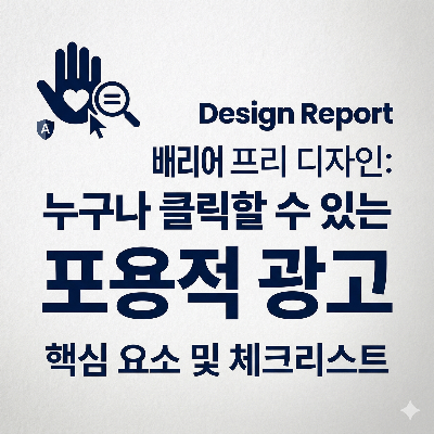 배리어 프리(Barrier-free) 디자인: 누구나 클릭할 수 있는 포용적 광고 전략