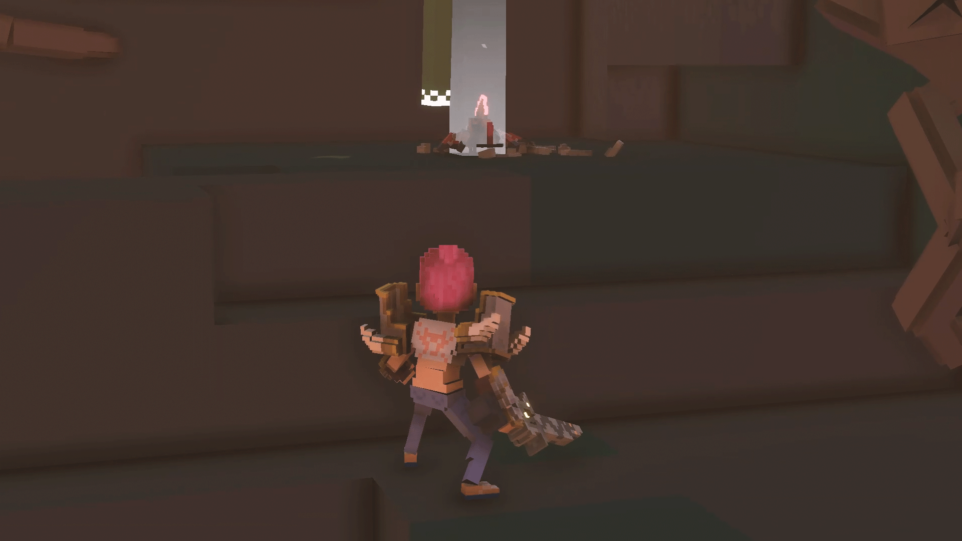 방패를 발견했다.