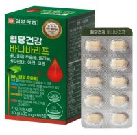 일양약품 혈당건강 바나바리프 식후 혈당케어 30g, 60정, 1개