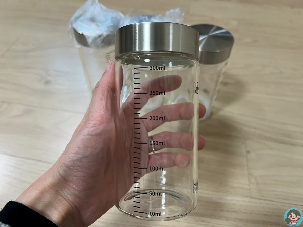 헬로키친-내열유리용기-300ml-손