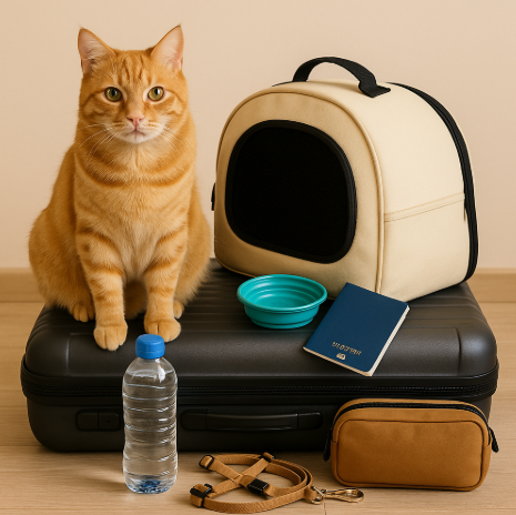 고양이와 여행준비