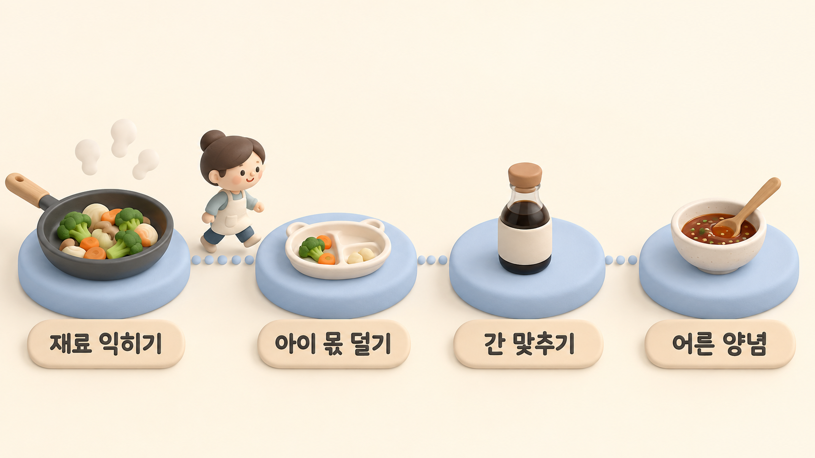 간하기 전 덜어내기 순서