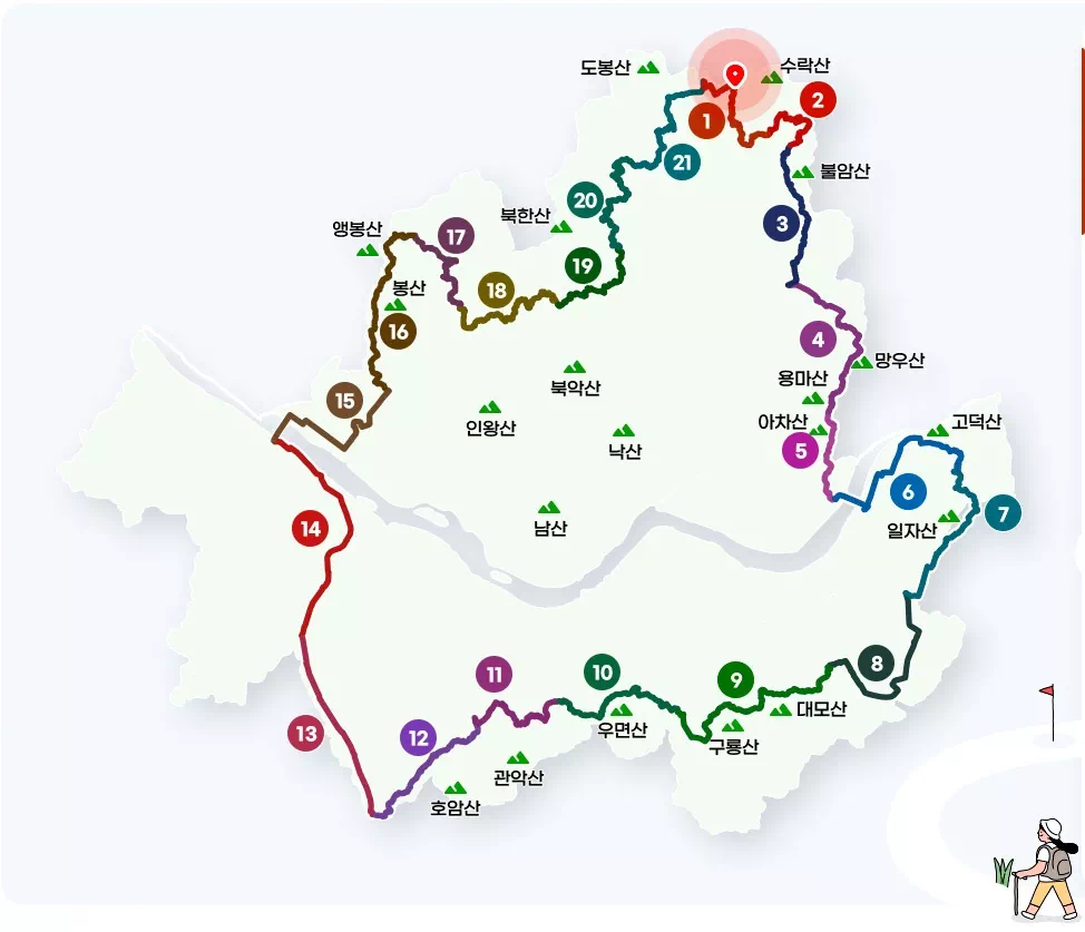 서울둘레길 1코스 완벽 가이드 수락, 불암산 트래킹 소요시간과 구간별 코스 정리