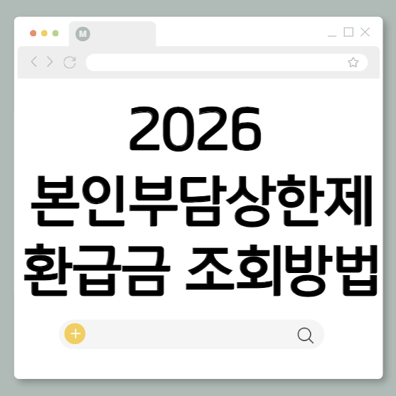 본인부담상한제 환급금 조회방법