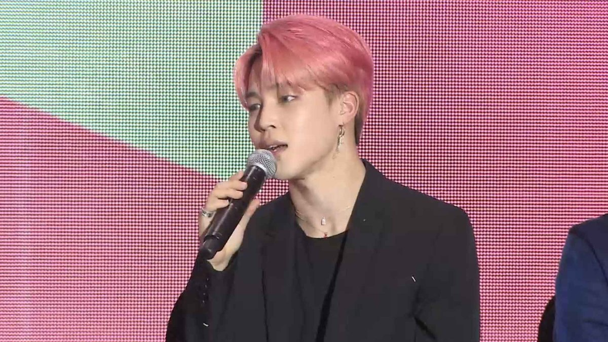 세계적인 그룹 BTS의 지민