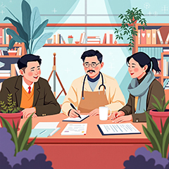 작가활동을 하고 있는 다양한 직업의 예술인 모습