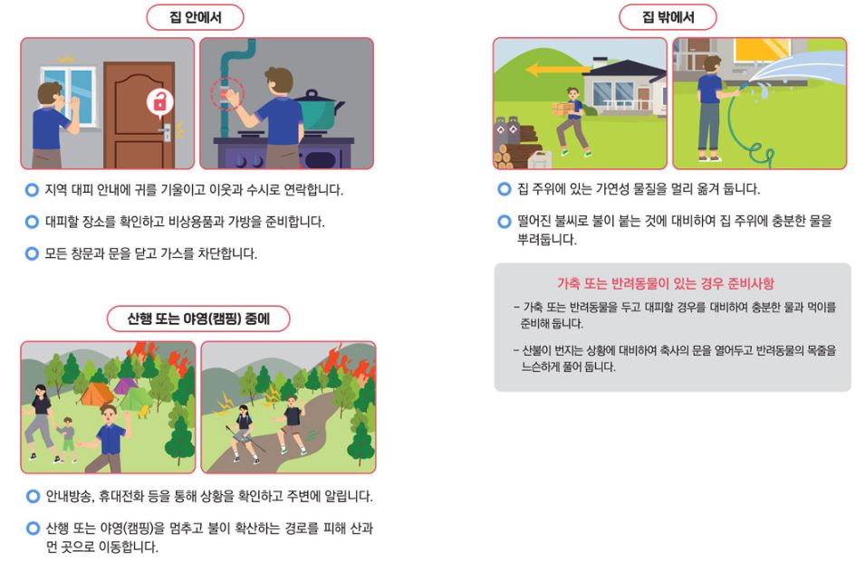 산불 발생시 대처방안
