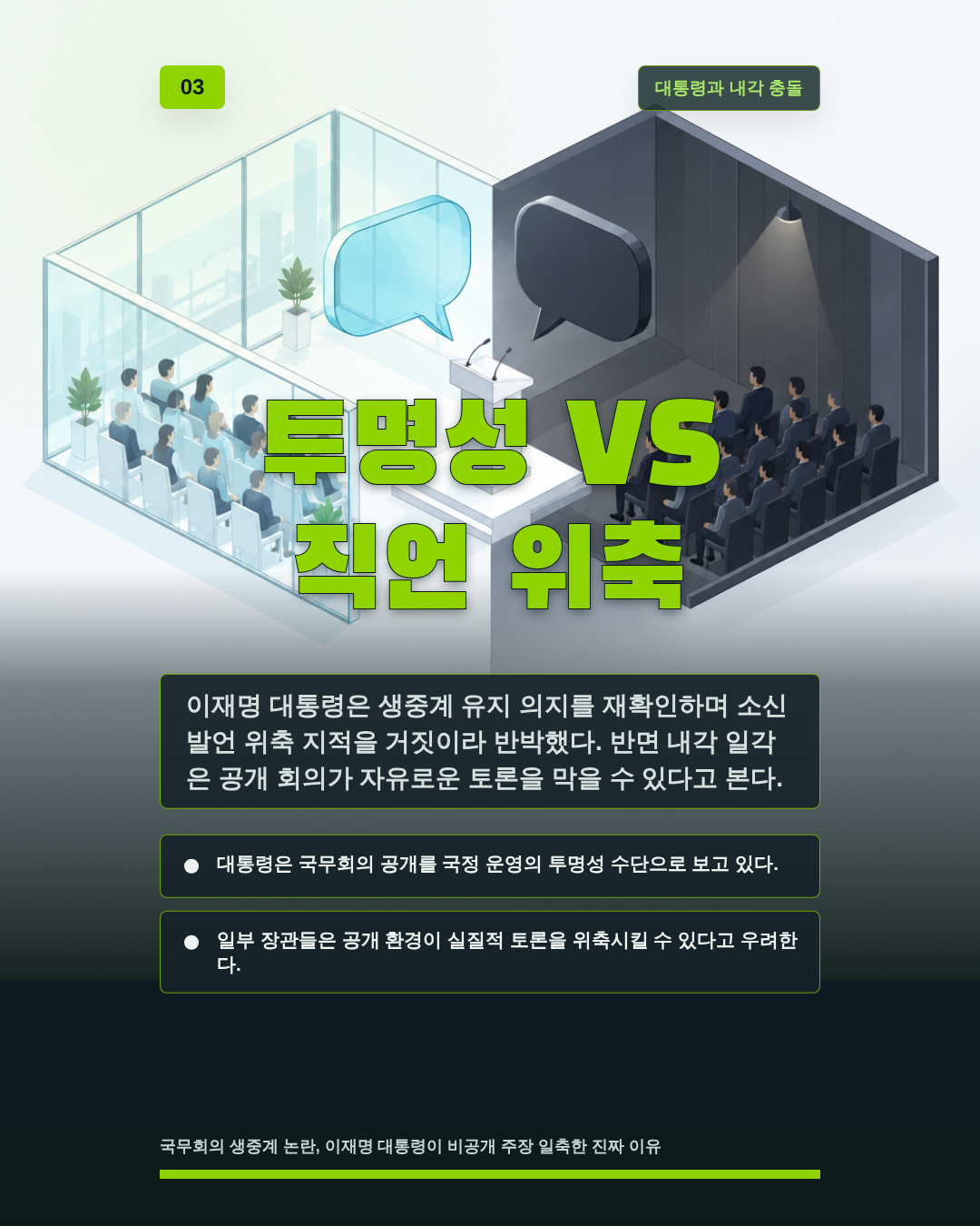 투명성 VS 직언 위축