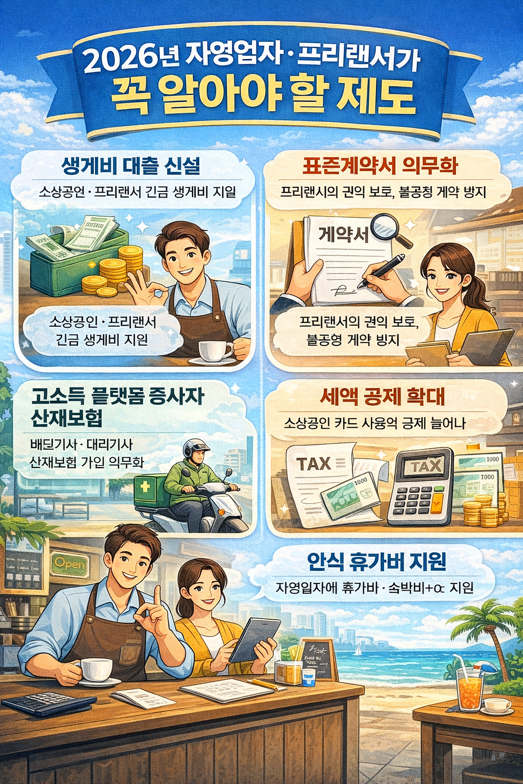 2026년 자영업자&middot;프리랜서가 꼭 알아야 할 제도