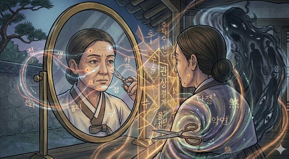 점을 뺄 때 , 관상학