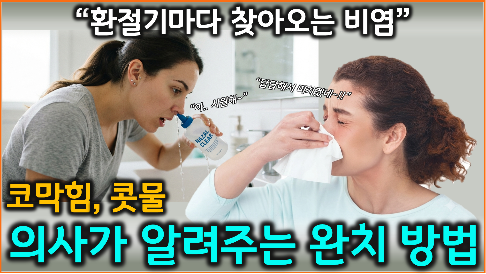 알레르기 비염 (코막힘, 비강스테로이드, 항히스타민제)