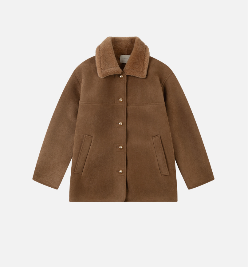 KBS1 ‘마리와 별난 아빠들’ 75회 박은혜 무스탕|주시라 페이크 스웨이드 코트 정보