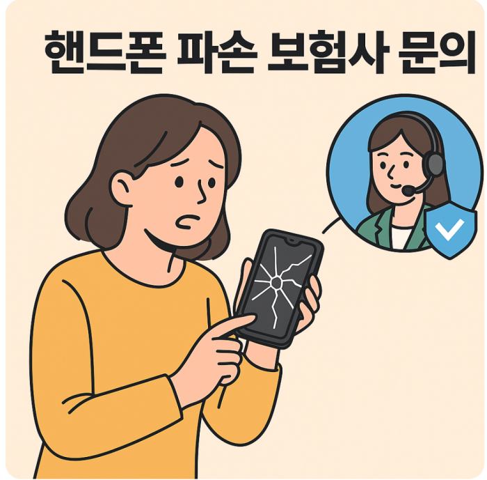 여행중 핸드폰 파손 청구