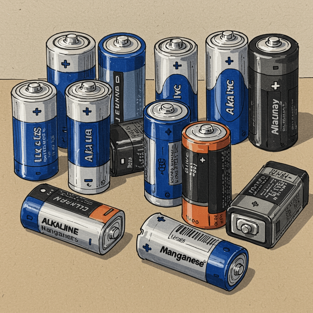 알카라인 건전지와 망간 건전지 차이
