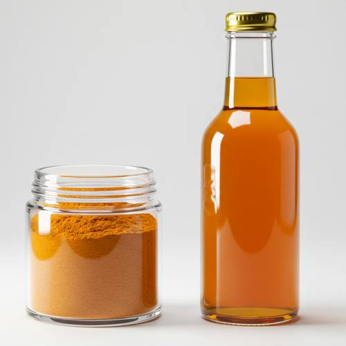 생강분말과 생강청 같이 나온 사진