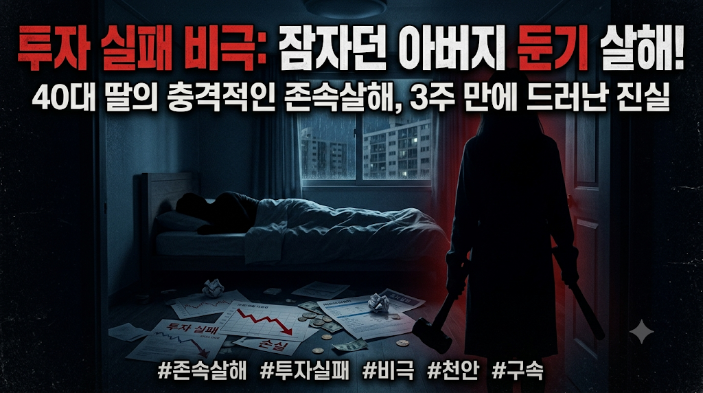 투자 실패 비극: 잠자던 아버지 둔기 살해