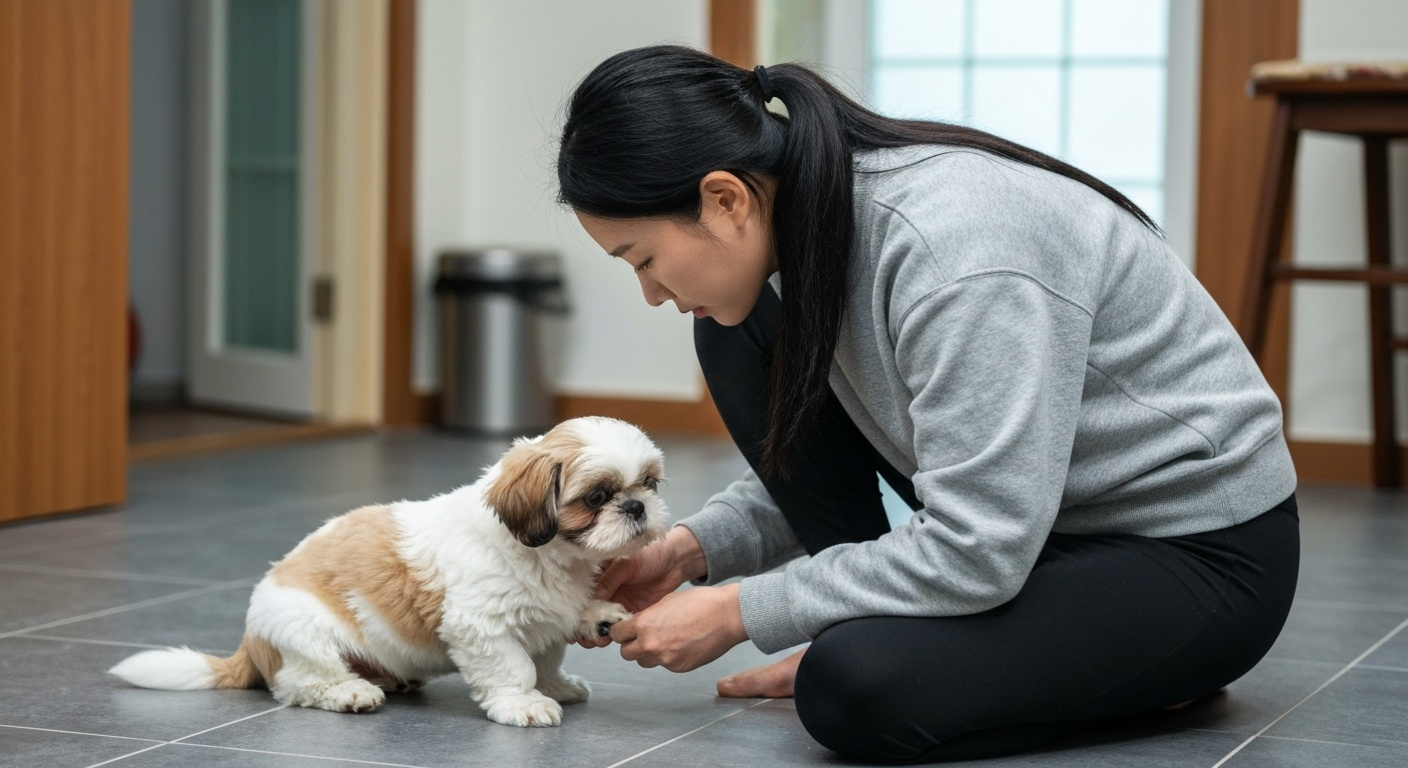 강아지 발톱 깎기