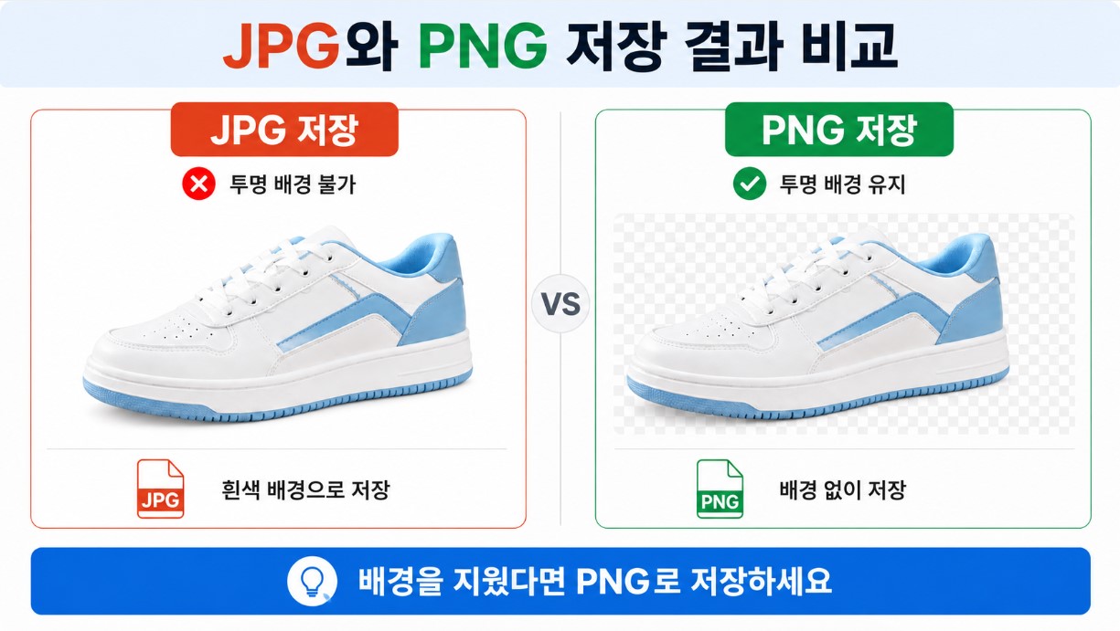 JPG와 PNG 저장 결과 비교